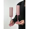 Copa de Vidrio Alta Recta Rosa Mate de Nicho Francés, Copa de Champaña de Alto Valor, Copa de Vino Tinto, Copa de Cóctel Creativa