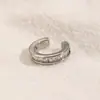 Estilo Europeo y Americano Chapado en Oro Cobre Versátil Brazaletes para Oreja Múltiples Capas Minimalista Nicho Temperamento Zirconia Japoneses y Coreanos Pendientes