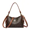 Bolsas para Mujer 2026 Nueva Moda Estampada Bolso para Mamá de Mediana Edad Bolso Almohada Bolso de Hombro Versátil Bolso Cruzado Estampado