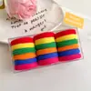 Cuerda de Corbata Suave y Cerea sin Pelo Cuerda de Pelo Colorida para Niñas Diadema Banda de Goma tamaño pequeño Ropa para la Cabeza de Chaqueta de Cuero para Niños