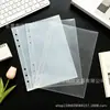 Bolsillo de repuesto transparente de 4 compartimentos, tamaño A5, de una cuadrícula, para hojas sueltas, bolsillo para tarjetas de visita de plástico PP, páginas de repuesto para almacenamiento de fotos Polaroid de 3 pulgadas
