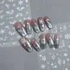 Adesivos de Unha Artística de Natal Novos Transfronteiriços Árvore de Natal Popular Estampagem a Quente Floco de Neve Estrela Laço Decorações de Unha