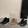 Botines para mujer, nueva colección otoño/invierno 2026, increíblemente elegantes y cómodos, diseño negro de punta cuadrada con cierre de hebilla y tacón oculto