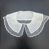 Tela de Algodón Seda de Leche Cuello Bordado Cuello Flor Calado Flor Tela de Algodón Cuello Falso DIY Ropa de Niños Accesorios de Vestimenta