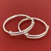 Pulsera saludable y feliz para niños plata pura 999.9 moderna para el día a día simple doble bu Estilo Nacional regalo del Día del Niño