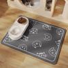 Tapete para Piso de Mascotas Transfronterizo, Absorbente de Agua, Antideslizante, Refrigerante, Tapete Antideslizante, Tapete Especial para Comida para Gatos y Perros, Resistente a Manchas y Fácil de Cuidar, Tapete para Mascotas