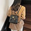 Mochila Vintage para Mujer 2025 Nueva Tendencia Multifuncional Portátil Bolsa Cuadrada Pequeña Estilo Occidental Viajero Ocio Bolso de Hombro