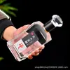 Venta al por mayor del fabricante Paquete de 0.5 kg Botellas de Vidrio para Licores 500 ml Transparentes Selladas Botellas de Vino Vacías Botellas de Vino Blanco Cristalino para Cocinar Caja de Regalo
