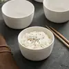 Tigela Japonesa para Uso Doméstico Nova Tigela de Cerâmica para Macarrão Tigela de Sopa Antiescaldante Alta Aparência Listra Simples Criativa Tigela de Arroz Louça para Dormitório