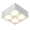 Luminária de Teto LED Minimalista de Sobrepor para Sala de Estar, Sem Luz Principal, Luz Multi-Pontos, Luminária Caixa Quadrada, Spot para Quarto
