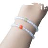 Pulsera de Ágata Blanca Natural Qingyi para Mujer Pulsera Ultrafina de una Sola Vuelta de Ágata Roja del Sur Nicho Jade Hetian Hecho a Mano Pulsera para Mujer