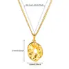 Colar de Moda Europeu e Americano Estilo INS Nicho Ouro 18K Aço Inoxidável Textura em Forma de Coração Pingente de Borboleta Colar de Concha Feminino