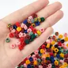 Acessórios Premium para DIY, Bobinas de Fio, Tecelagem com Fio de Jade Multicolorido 7mm, Anéis Espaçadores Artesanais Multicolores, Materiais e Componentes