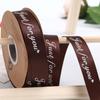 Venta al por mayor del fabricante 2.5cm Cinta de Ramo Inglés Material para Empaque de Flores Cinta para Hornear Pasteles Nuevo Empaque