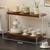 Soporte para Taza de Agua de Escritorio Hogareño Estante de Almacenamiento de Tazas de Té de Múltiples Capas Gabinete de Comedor Encimera Organizador de Tazas de Café Estante de Almacenamiento