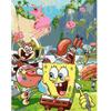 Pintura al Óleo Digital DIY Dibujos Animados Animación Bob Esponja Colorear Pintar Sala de Estar Dormitorio Dibujos Animados Pintura Decorativa