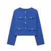 Top de Moda y Tendencia Estilo Socialité Elegante para el Trabajo Cuello Redondo Manga Larga Más Vendido en Amazon Europa y América y Aliexpress
