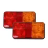 Adecuado para Luz Trasera de Camión de Dos Colores Modificada de 10 LEDs, Luz de Ancho para Remolque, Luz Trasera de Camión, Luz Lateral para Remolque 12V-24V
