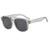 Nuevas Gafas de Sol Modernas Retro de Moda Ins Europeas y Americanas Street Shooting Cuadradas Doble Puente para Conducción al Aire Libre
