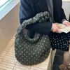Bolsa Tote de Gran Capacidad de Moda Trendy Estilo Coreano para Otoño e Invierno Bolsa de Hombro Cruzada de Estudiante Estilo Perezoso para Viajar