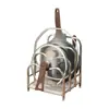 Estante de Almacenamiento para Tapas de Ollas de Acero Inoxidable Estante para Tabla de Cortar sobre Encimera Soporte para Ollas Estante para Tabla de Cortar de Cocina Estante de Almacenamiento para Tablas de Cortar Estante para Ollas
