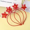 Dia Nacional Crianças do Jardim de Infância Pequeno Presente Pulseira Criativa de Argola de Pressão Aro de Cabelo Estrela de Cinco Pontas Broche de Estudante Carimbo