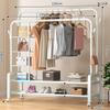 Nuevo Modelo Rejilla Lateral de Extra Grosor y Gran Capacidad, Perchero de Pie para Uso Doméstico, Perchero para Ropa de Dormitorio