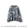 Suéter de Cashmere com Gola Alta para Mulheres, Outono e Inverno Macio e Ajustado Versátil Tricô de Manga Longa Suéter Básico para Mulheres