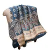 Bufanda Retro de Imitación Cachemir con Estampado Doble Cara Transfronteriza para Mujer en Otoño e Invierno, Chal de Viaje Cálido y Espeso