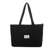 Bolsa de Tela de Terciopelo de Gran Capacidad para Mujer 2021 Nueva Estudiantes Universitarias Hombro Mano Llevar Bolsa Grande Bolsa para Viajar Bolso de Mano Bolso Tote