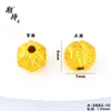 Acessórios para Joias DIY Banhados a Ouro no Atacado, Estilo Chinês, Retenção de Cor Forte, Fragmentos de Ouro, Contas Espaçadoras de Estrela de Cinco Pontas, Pulseira, Colar, Pequenas Contas Douradas