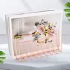 Estilo Nórdico Ferro Forjado Metal Três Níveis Estante de Livros Escritório Doméstico Rack de Armazenamento para Mesa de Escritório Estante de Livros Simples de Ferro Forjado Armazenamento