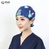 Gorro Quirúrgico Estampado Femenino Algodón Puro Gorro de Enfermera Gorro Baotou Nacido de la Luna Doctor de Clínica Dental y Estomatológica Gorro de Trabajo Masculino