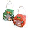 Caja de manzana navideña Nochebuena Fruta navideña Caja de fruta navideña Ventana portátil Copo de nieve Dulces Crema Galleta Caja de regalo