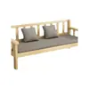 Sofá de Madera Maciza para Sala de Estar en Casa, Estilo Chino Nuevo Minimalista Moderno de Madera, Banco Combinado Fijo Multifuncional para Apartamento Pequeño Personalizable