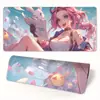 Alfombrilla de ratón bidimensional, Almohadilla de juego de dibujos animados más vendida para eSports, Almohadilla de teclado para niños y niñas, Linda almohadilla de escritorio rosa extragrande