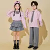 Disfraces de porrista para niños, uniforme deportivo de escuela primaria, uniforme de coro de jardín de infantes, atuendo de actuación estilo universitario