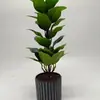 Flores Artificiales, Plantas Falsas para Decoración de Sala de Estar, Plantas Verdes Artificiales de Pie para Dormitorio, Adornos en Maceta, Decoración de Interior Monstera, Plantas Falsas