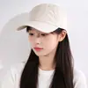 Gorra de Pato Minimalista de Color Sólido Estilo Coreano, Gorra de Béisbol Blanca Deslavada Lisa de Copa Suave, Accesorio para Fotografía de Salidas de Primavera y Verano