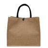 Bolsa de Lona Personalizada Bolsa de Mão Estampa de Letras Bolsa Feminina Algodão Linho Estampa Bolsa de Almoço Grande Capacidade Atacado