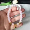 ¿Tienes suficiente pulsera de cuentas de bambú pulsera de jade Hetian pulsera vidriada moda Joker joyería para parejas regalo para novias