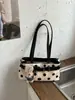 Bolso Tote de Lunares Estilo Coreano de Nicho para Mujer, Nuevo Modelo Verano 2026, Gran Capacidad, Bolso de Hombro Versátil para el Trabajo, Bolso de Axila