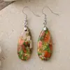Aretes de gota de agua de piedra emperador natural de alta calidad transfronterizos, aretes populares europeos y americanos, joyería vintage TEMU de venta caliente