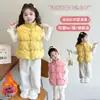 Colete Matelassê Infantil Outono e Inverno 2026 Novo Estilo Colete de Algodão com Penas Infantil Peça Externa Doce Bebê Top Quente