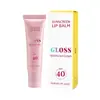 Bálsamo Labial de Alto Brilho Transfronteiriço Fator 40 15ml Glow Gloss Lip Balm Embalagem Neutra