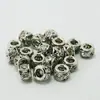 Contas Cilindricas com Diamantes Douradas e Prateadas, Contas Espaçadoras, Contas Soltas, Materiais para Fazer, Pulseiras, Colares, Acessórios para Joias Artesanais DIY