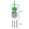 Amazon Festival Hawaiano Carrillones de Viento Decorativos Tema Frutas de Verano Piña Adorno Colgante de Carrillón de Viento Decorativo para Fiesta de Verano