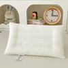 Almohada de algodón puro de clase A, almohada fina, almohada rectangular suave, almohada cervical individual para el hogar, almohada para dormir para niños en el dormitorio.