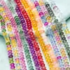 Cuentas sueltas de cristal iridiscente multifacético Accesorios para joyería DIY Cuentas para pulsera Cuentas sueltas Material DIY hecho a mano Accesorios al por mayor