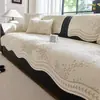 Cojín de seda helada para sofá de enfriamiento de verano, alfombrilla de sofá antideslizante de una sola pieza con línea recta, funda de sofá de alta gama, antiarañazos de gato
